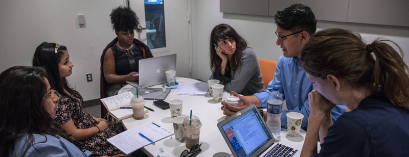 Dreamers at the Guardian office in Washington. (Evelyn Hockstein, courtesy the Guardian)
